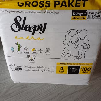 Sleepy Bebek Bezlerin İçinde Ne Olduğu Bilinmeyen Mavi Plastikler