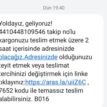 Aras Kargo'nun"adres Yanlış, Şahsa Ulaşılamadı"gibi Asılsız Bahaneleri