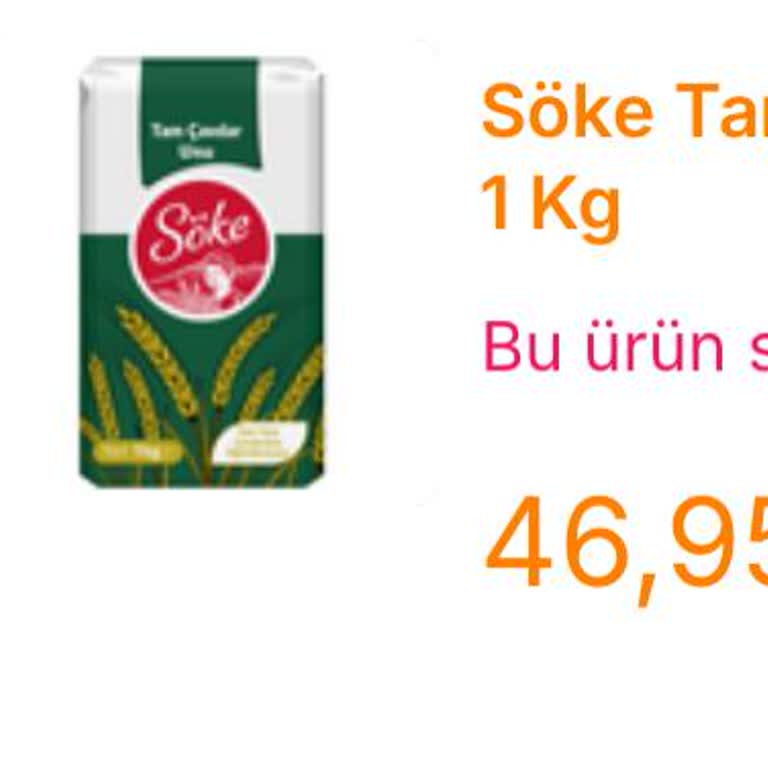 Migros Sanal Market Stok Hatası