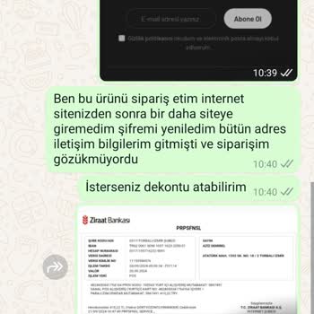 Zincirwear Sipariş Ve İletişim Sorunu