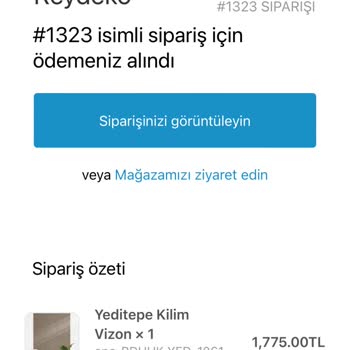 Reydeko Halı Siparişleri Teslim Edilmiyor