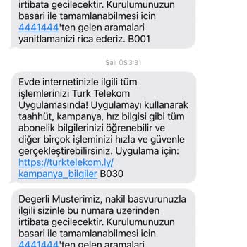 Türk Telekom Nakil İçin Gelmiyor