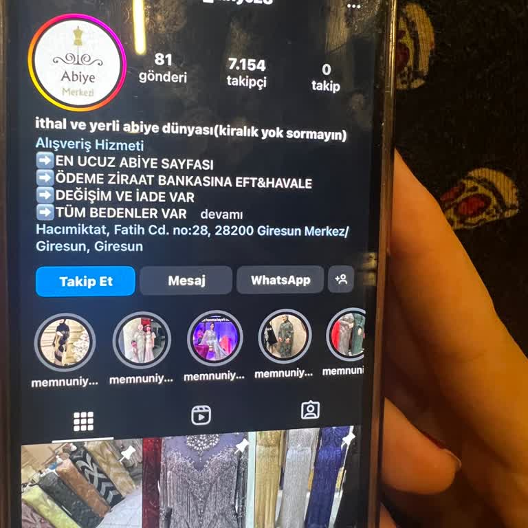 Meyram_abiye28 (Instagram) Instagram'dan Aldığım Elbise Gönderilmedi Ve Hesabım Engellendi