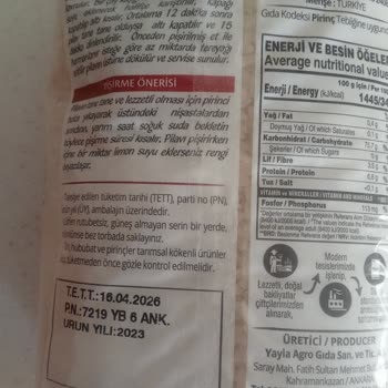 Yayla Bakliyat Yayla Gönen Baldo Pirinçten Kurt Çıktı