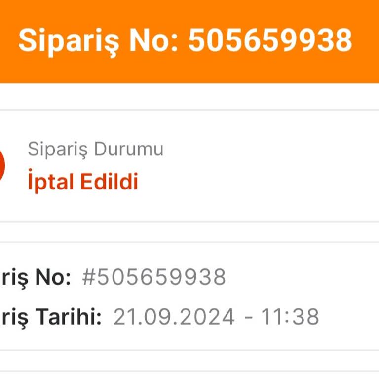 Migros Siparişim Gerekçesiz İptal Edildi.