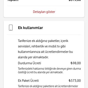 Ek Paket Ücretlerinin İptal Edilmemesi ve Fazla Fatura