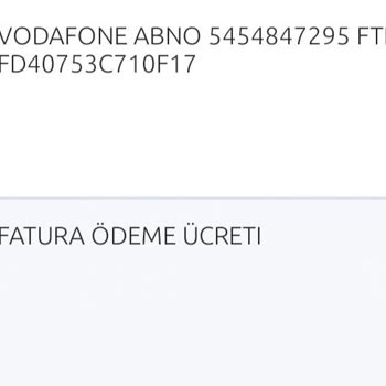 Vodafone'dan Ayrıldıktan Sonra Gelen Beklenmedik Fatura Şoku