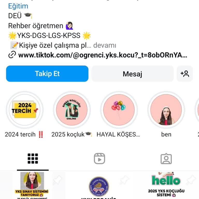 Instagram YKS Öğrenci Koçu Eğitim Koçluğu Hizmetinde Büyük Hayal Kırıklığı!