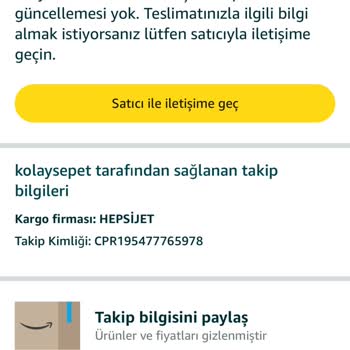 Hepsijet Kurye Kargomu Kaybetmiş