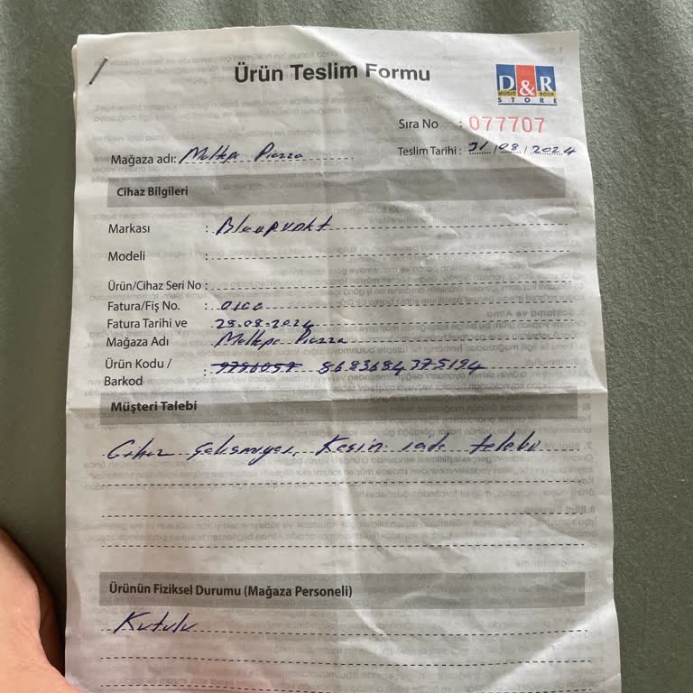 D&R Bozuk Ürün Satıp Ücret İadesi Yapmıyor