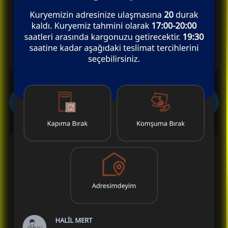 Yurtiçi Kargo Kuryesi Kargoyu Teslim Etmiyor.