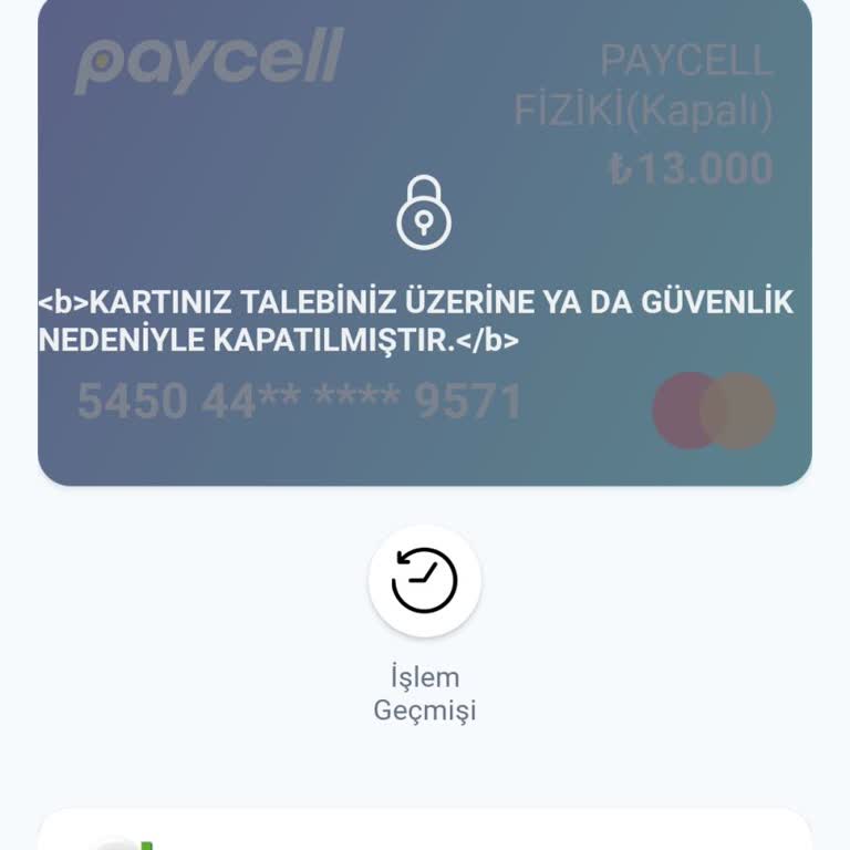 Paycell Kart İşlemlerinde Yaşanan Sorunlar
