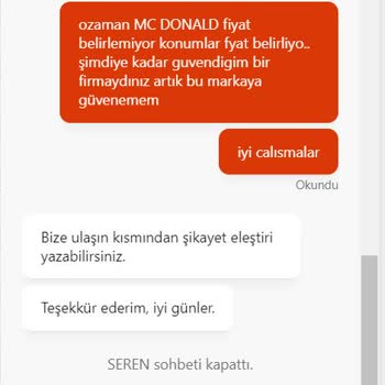 McDonald's In Artık Kapısından Bile Geçmem.!