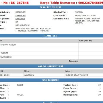 Aras Kargo Teslim Etmediği Kargo, Her Zaman Ki Hali Aras Kargo'nun