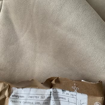 Stradivarius Tüylü Biker Ceket Kirli Geldi