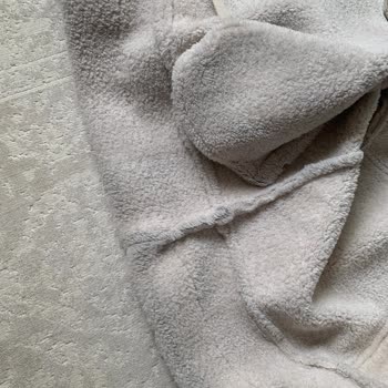 Stradivarius Tüylü Biker Ceket Kirli Geldi