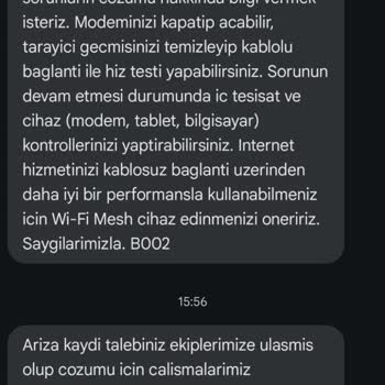 Millenicom Müşteri Hizmetleri İnternet Hız Problemini Çözemiyorlar