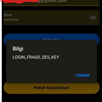 Tod TV Login_Fraud_Ses_Key Hatası Veriyor
