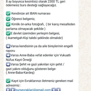 Bursevraklari@gmail.com Bana WhatsApp Üzerinden Mesaj Attı