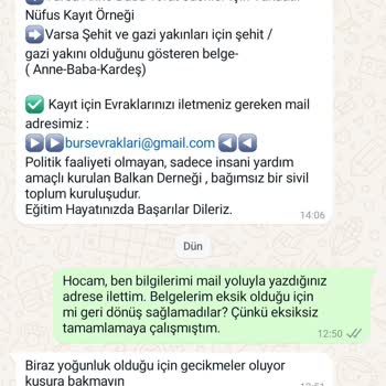 Bursevraklari@gmail.com Bana WhatsApp Üzerinden Mesaj Attı