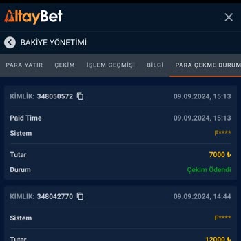 Altaybet Kazanç Ödemesi Yapılmayan Bahis Sitesi