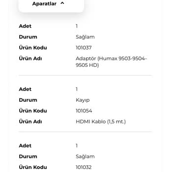 Digiturk HD Kablosu Şikayeti