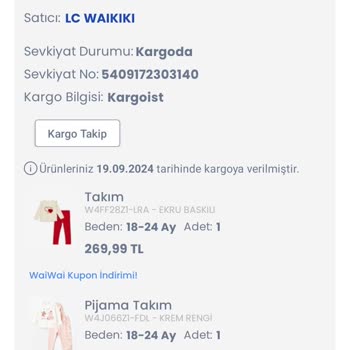 LCW Eksik Ürün