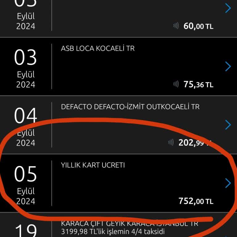 Yapı Kredi Kredi Kartı Kullanım Bedeli