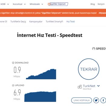 TurkNet 50MBPS Olması Gereken İnternet 5-10 Mbps