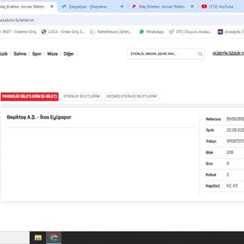 Passolig Maç Bileti Transfer Edemiyorum.