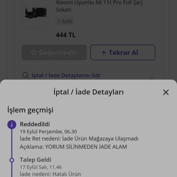 N11 İade Almama Şikayet
