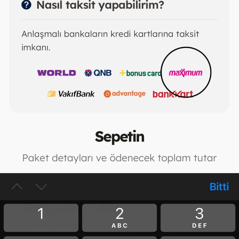 Tod TV Ödeme Hatası, Taksit İle Ödeme Hatası