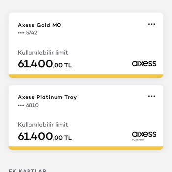 Akbank Kart Değişimi Yerine Yeni Kart Gönderip Limit Vermedi.