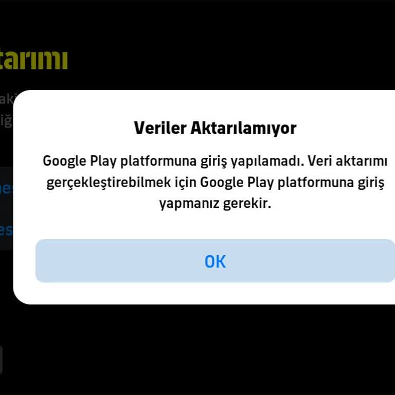 Google Play Platformu Play Store İle Giriş Yapamıyorum