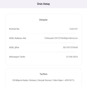Millenicom 35 Mbps Derler 3 Mbps Bile Vermezler