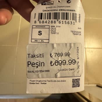 Koton Kalitesiz Ürün Problemi