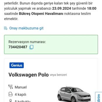 Booking Adlı Şirkete Kiralamadığım Araç İçin Ödediğim Tam Koruma Tutar