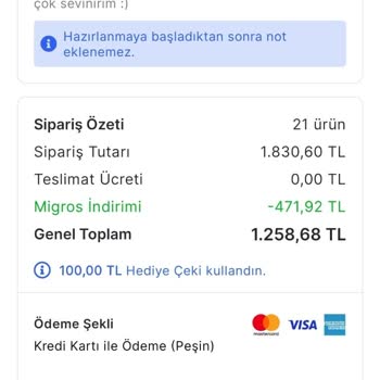 Migros Eksik Ürün Gönderip Tam Ürün Ücreti Alıyor Ve Geri Dönmüyor