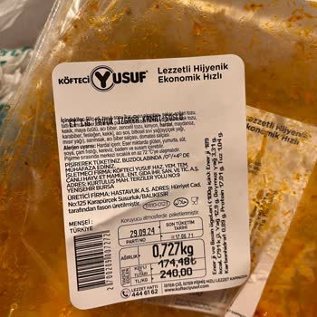 Köfteci Yusuf'dan Aldığım Hazır Soslu Tavuk Tüyü Temizlenmemiş Halde