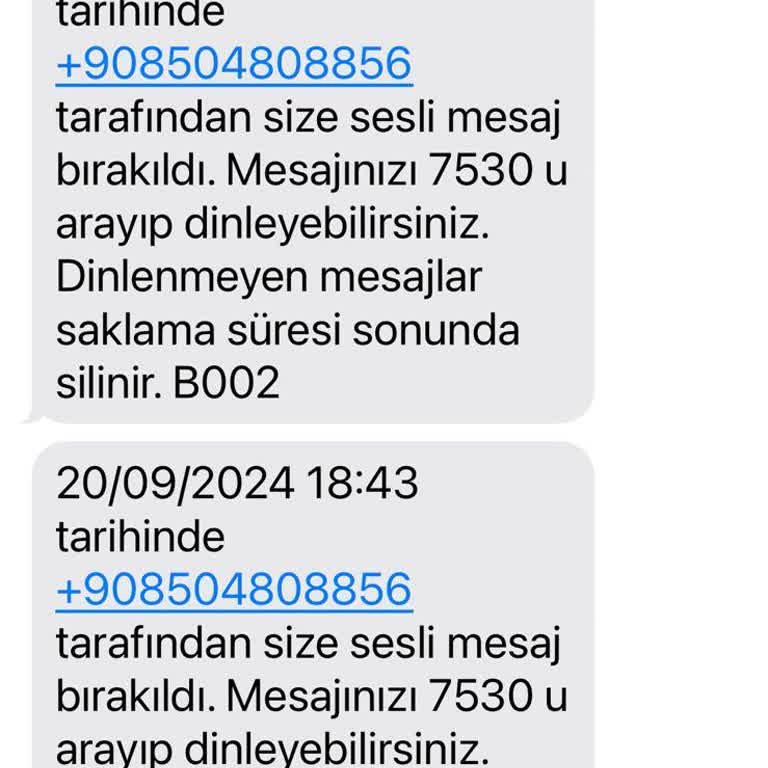 Engellenen Numaradan Gelen Sesli Mesaj Sorunu