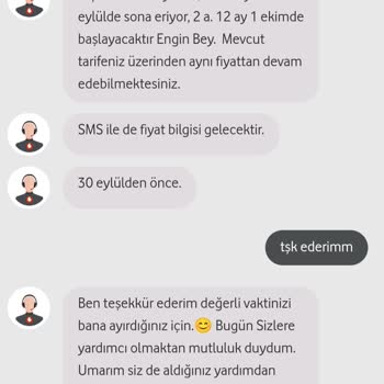 Vodafone Tarife Belirsizliği ve Müşteri Hizmetleri Sorunu