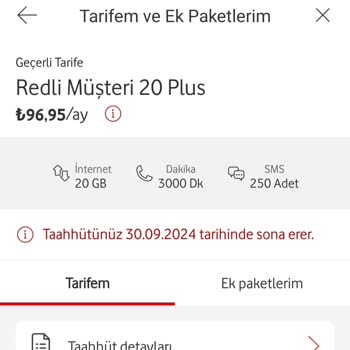 Vodafone Tarife Belirsizliği ve Müşteri Hizmetleri Sorunu