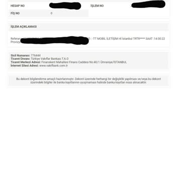 Türk Telekom Haksız Çekilen Mobil Hat Bakiyesi