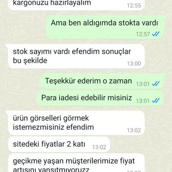 Butik Ponçik İademi Yapmıyor Defalarca İletişime Geçtiğim Halde