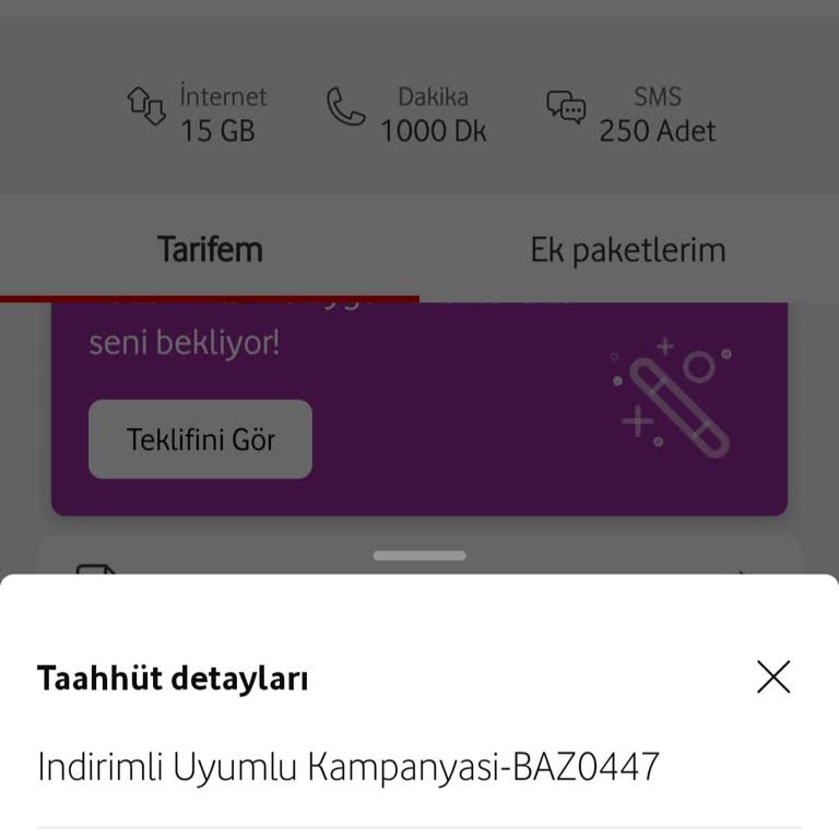 Vodafone Tarife Değişikliğinde Yanıltıcı Uygulama