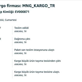 MNG Kargo Teslim Edilmeyen Paket İçin Durum Teslim Edildi Olarak Güncellendi