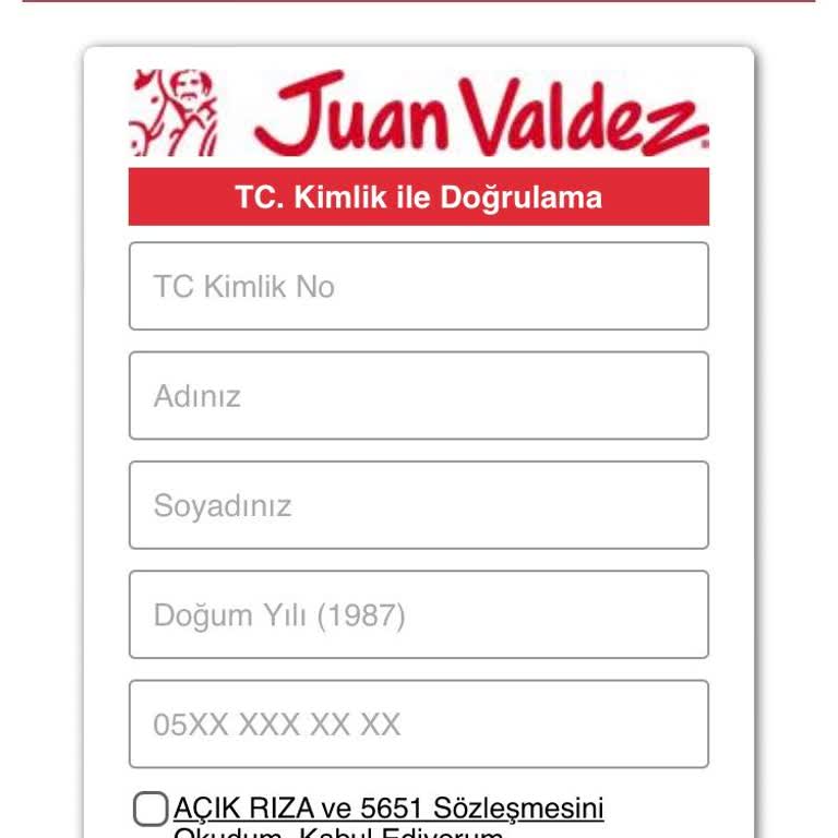 Juan Valdez Cafe'de Kişisel Bilgilerimin Güvenliği Tehlikede