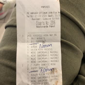 Popeyes Soğuk Yemek Ve Kalitesiz Hizmet Deneyimi