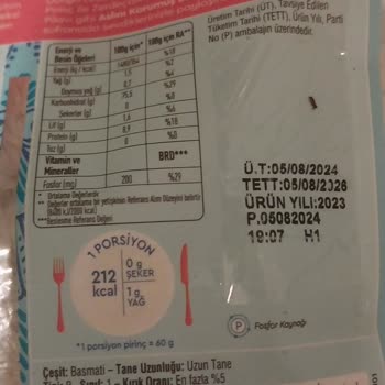 Hasata Basmati Pirinç Kokuyor