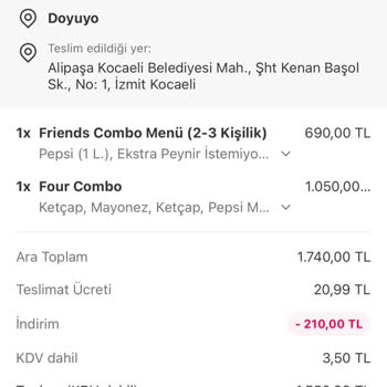 Yemeksepeti Ve Doyuyo Şirketinin Sorumsuzluğu
